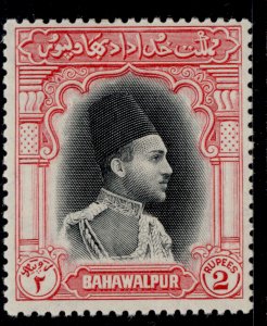 PAKISTAN - Bahawalpur GVI SG36, 2r black & carmine, M MINT. 