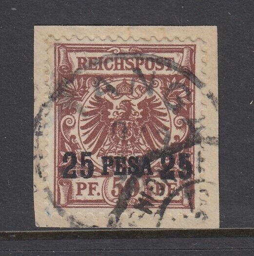 German East Africa, Scott 5, used on piece, Tanga cancel