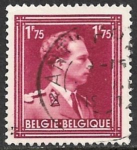 BELGIUM 1936-56 1.75fr Leopold III Issue Sc 288 VFU