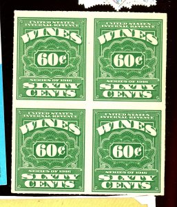 RE74 MINT BLOCK VF Cat $40