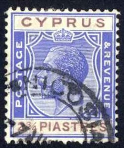 Cyprus Sc# 100 Used 1924-1928 2 3/4pi King George V 