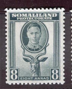 SOMALILAND; 1940s early GV IV issue Mint hinged 8a. value