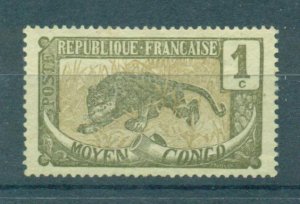 Middle Congo sc# 1 mng cat value $.55