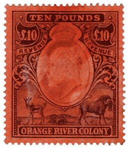 (I.B) Orange River Colony Revenue : Duty Stamp £10