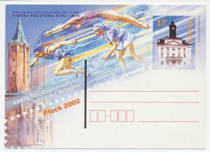 Postal stationery Poland 2002 International School Games - Tennis - Athletics -