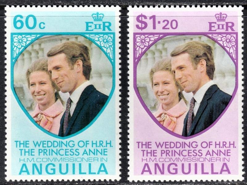 Anguilla Scott 179-80  complete set  F to VF mint OG NH.