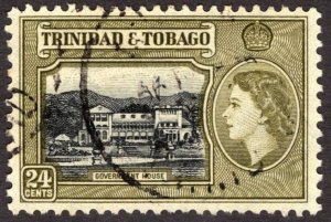 1953, Trinidad and Tobago 24c, Used, Sc 80