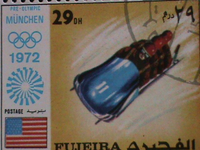 ​FUJEIRA STAMP-1972 OLYMPIC GAMES MUNICH'72 - CTO COMPLETE-LARGE SET SHEET VF