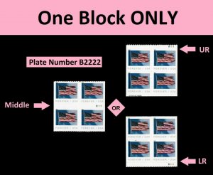 US 5345 Old Glory F plate block BCA B2222 MNH 2019