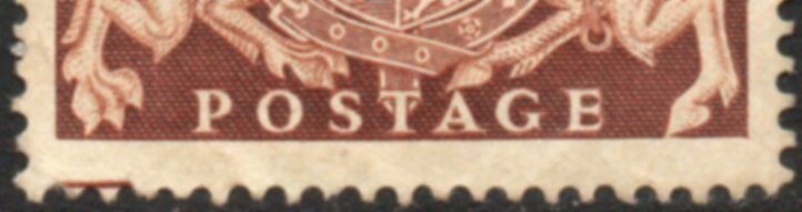 1939 Sg 476 2s6d brown with Bottom Guide Line in Margin Fine Used