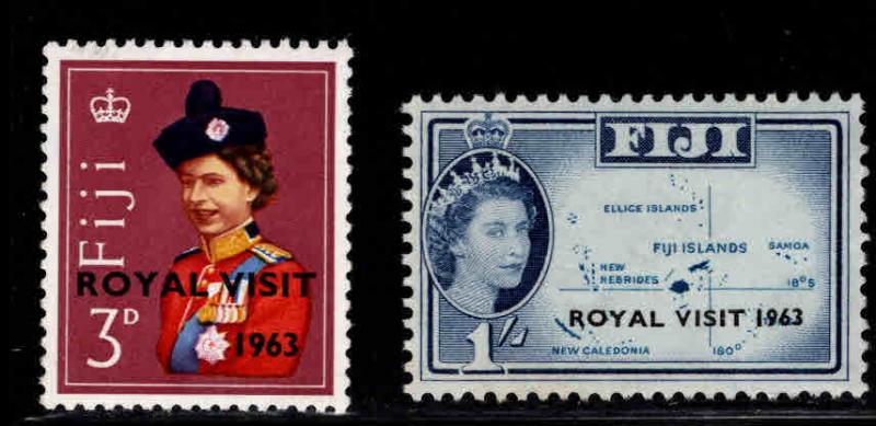 FIJI Scott 196-197 MNH** Royal Visit overprint set