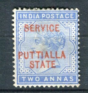 INDIA; PATTIALLA 1885 classic QV SERVICE Optd. issue Mint Shade of 2a. value