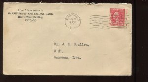 534 Schermack Offset Used on HARRIS SAVINGS BANK CHICAGO Cover LV2409