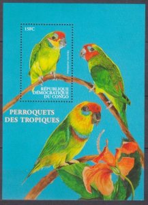 2000 Congo Kinshasa 1522/B94 Birds - Parrot 7,00 €