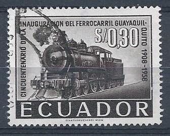 Ecuador SC# 642 Used SCV $0.20 - Train