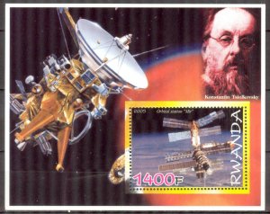 Rwanda 2005 Space Station MIR K. Tsiolkovsky S/S MNH