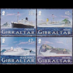 GIBRALTAR 2005 - Scott# 1021-4 Cruise Ships Set of 4 NH