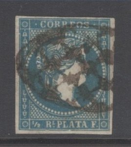 Cuba, Scott-12 used, nice star-birst cancel