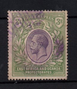 East Africa & Uganda KGV 1912 3R green SG55 Parallel Bars PMK WS30885