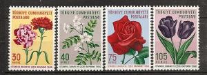 TURKEY 1480-83 MNH 1960 Spring Flower Festival