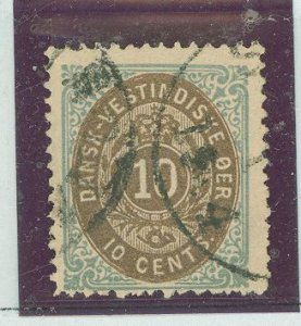 Danish West Indies (& U.S. Virgin Islands) #10 Used Single