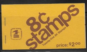 United States-Scott #BK123 - Unexploded - $2 Claret, yellow, 3 #1395d + 1 #1395c