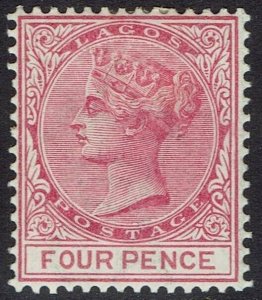 LAGOS 1882 QV 4D WMK CROWN CA PERF 14