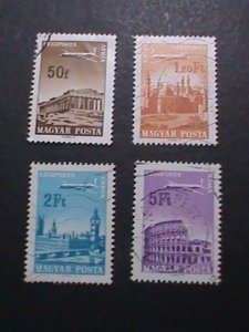 ​HUNGARY-AIRMAIL PLANE OVER HUNGARY  USED STAMPS VF  WE SHIP TO WORLD WIDE