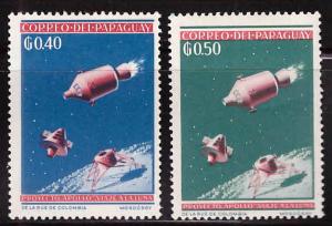 Paraguay Scott 809-810 MNH** space stamp