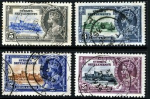 STRAITS SETTLEMENTS King George V 1935 Silver Jubilee Set SG 256 to SG 259 VFU