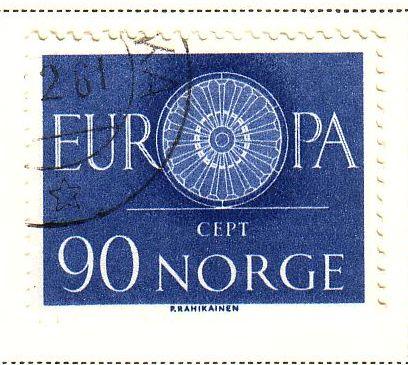 Norway Sc 387 1960 Europa stamp used