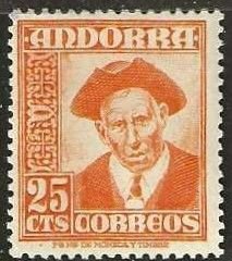 Spanish Andorra 41, mint, hinged.  1953.  (A967c)