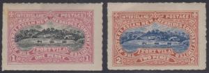 BC NEW HEBRIDES 1899 STEAMSHIP PRIVATE POST J. P. SANDS FULL SET ROULETTE MINT 