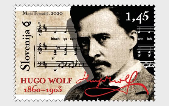 2020 Slovenia Hugo Wolf Composer (Scott 1370) MNH