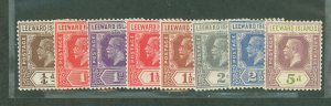 Leeward Islands #61a/63-8/70/74