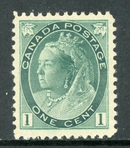 Canada 1898 QV Numeral Issue 1¢ Blue Green Scott #75 VF MNH V257