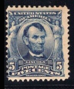 US STAMPS #304 5c MINT OG NH LOT #82492-5