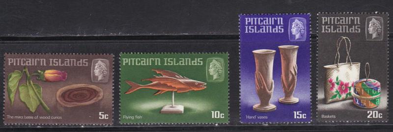 Pitcairn Islands, # 91-94, Island Crafts, Mint NH, Half Cat.