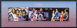 ABBA Stamps Chad 2016 MNH Music Singers Celebrities Famous People 3v M/S