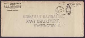 US USS Marblehead 1931 # 10 Size Naval Cover