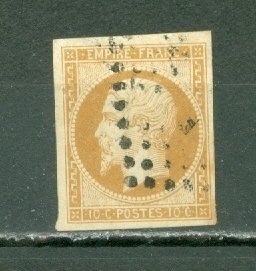 FRANCE 1860 NAPOLEON #14c TYPE 2... VERY FINE USED NO THINS