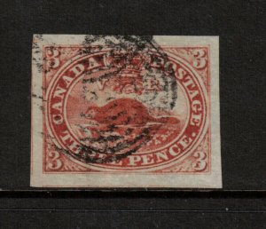 Canada #4d Used Superb Gem With Mammoth Margins **With Certificate**