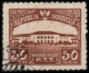 Indonesia 381 - Used - 50s Post Office (1953)