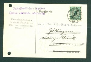 Germany. Postcard 1925. Dienstmark Munchen,Redirected. See Condition