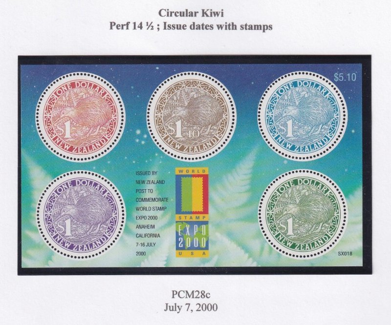 NEW ZEALAND VF-MNH CIRCULAR KIWIS SETS AND S/SHEETS ALL PO FRESH VARIOUS EVENTS