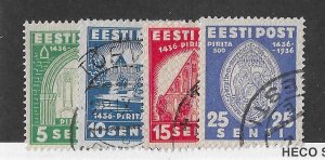 Estonia Sc #134-137 set of 4 used VF