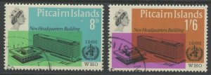 Pitcairn Islands 62-3 used WHO Health omnibus (2212 53)