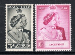 Ascension 1948 Royal Silver Wedding set SG 50-51 MVLH