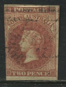 South Australia QV 1856 2d blood red used