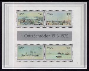 South West Africa 383a Paintings Souvenir Sheet MNH VF